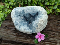 Natural Blue Celestite Geode Specimen x 1 From Sakoany, Madagascar