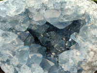 Natural Blue Celestite Geode Specimen x 1 From Sakoany, Madagascar