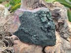 Natural Libethenite Crystals On Dolomite Matrix Specimens x 2 From Shituru, Congo