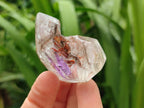 Polished Smokey Amethyst Window Quartz Crystals x 12 From Akansobe, Madagascar