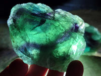 Natural Watermelon Fluorite Cobbed Specimens x 24 From Uis, Namibia