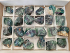 Natural Watermelon Fluorite Cobbed Specimens x 24 From Uis, Namibia