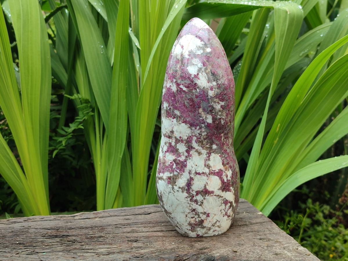 Polished Rubellite Pink Tourmaline Standing Free Form x 1 From Ambatondrazaka, Madagascar