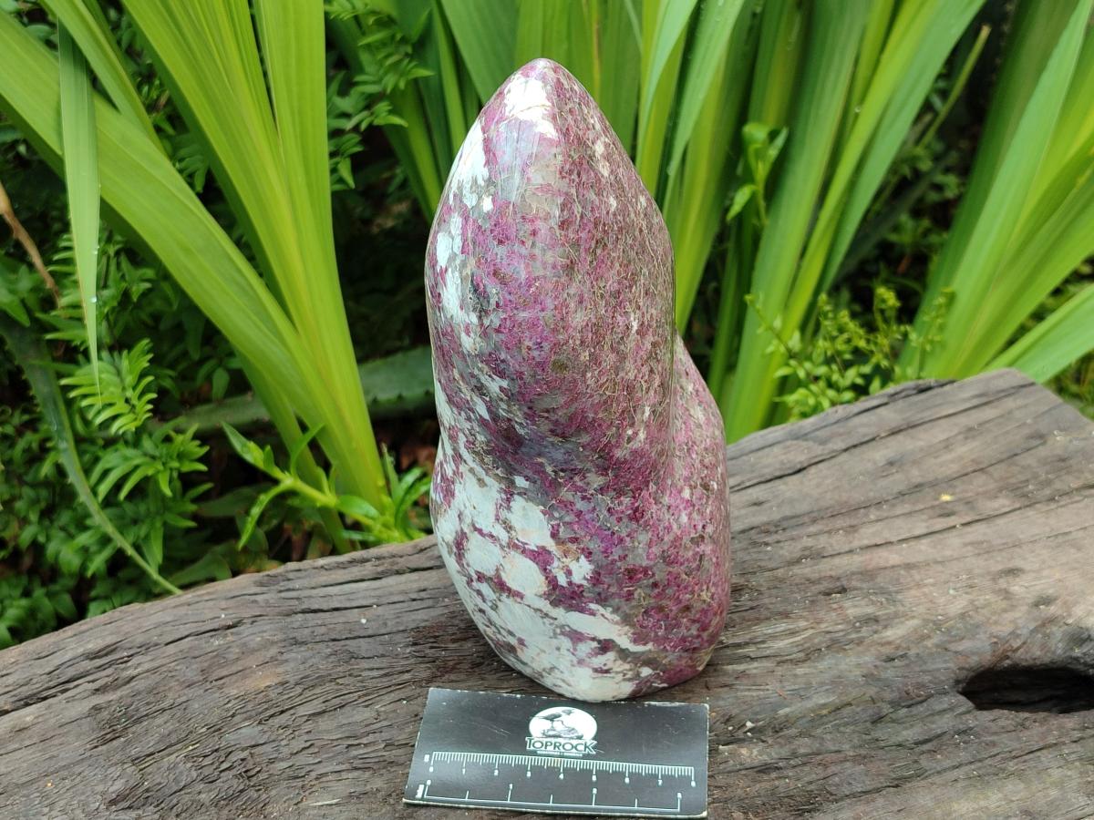 Polished Rubellite Pink Tourmaline Standing Free Form x 1 From Ambatondrazaka, Madagascar