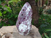 Polished Rubellite Pink Tourmaline Standing Free Form x 1 From Ambatondrazaka, Madagascar