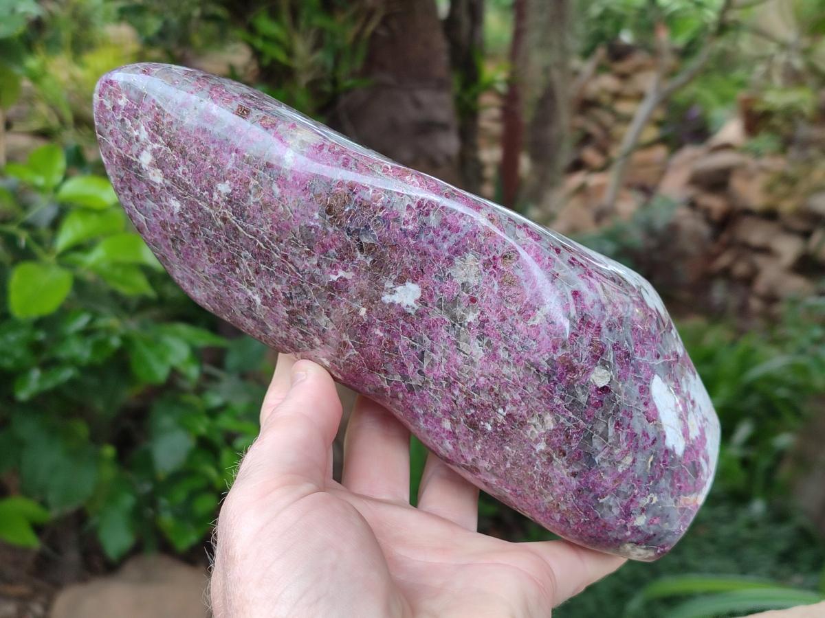 Polished Rubellite Pink Tourmaline Standing Free Form x 1 From Ambatondrazaka, Madagascar