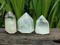 Polished Quartz Crystals With Inclusions x 6 From Madagascar