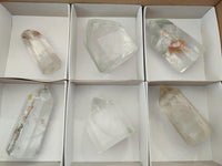 Polished Quartz Crystals With Inclusions x 6 From Madagascar