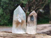 Polished Quartz Crystals With Inclusions x 6 From Madagascar