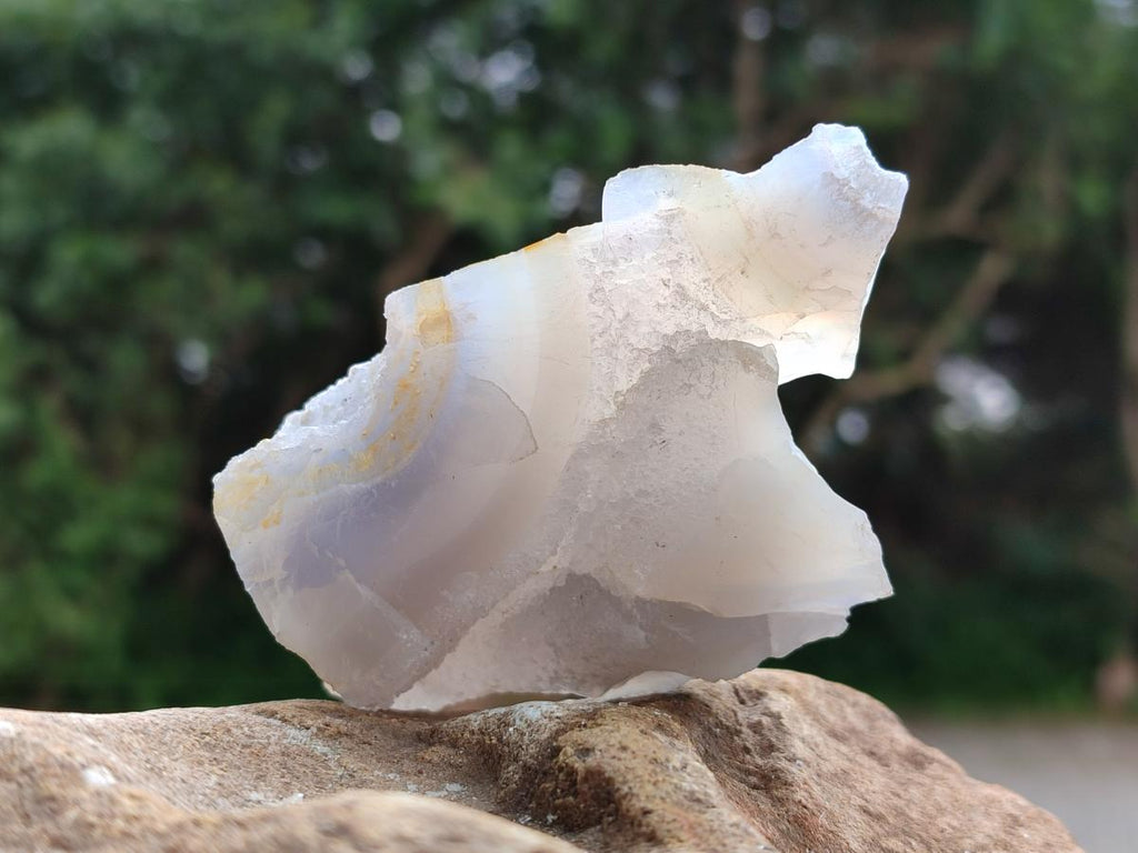 Natural Etched Blue Chalcedony Geode Specimens x 12 From Nsanje, Malawi