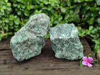 Natural Emerald Mica 'Mutokolite' Cobbed Specimens x 2 From Mutoko, Zimbabwe