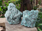 Natural Emerald Mica 'Mutokolite' Cobbed Specimens x 2 From Mutoko, Zimbabwe
