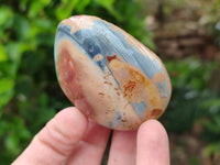 Polished On One Side Polychrome Jasper Nodules x 12 From NW Coast, Madagascar