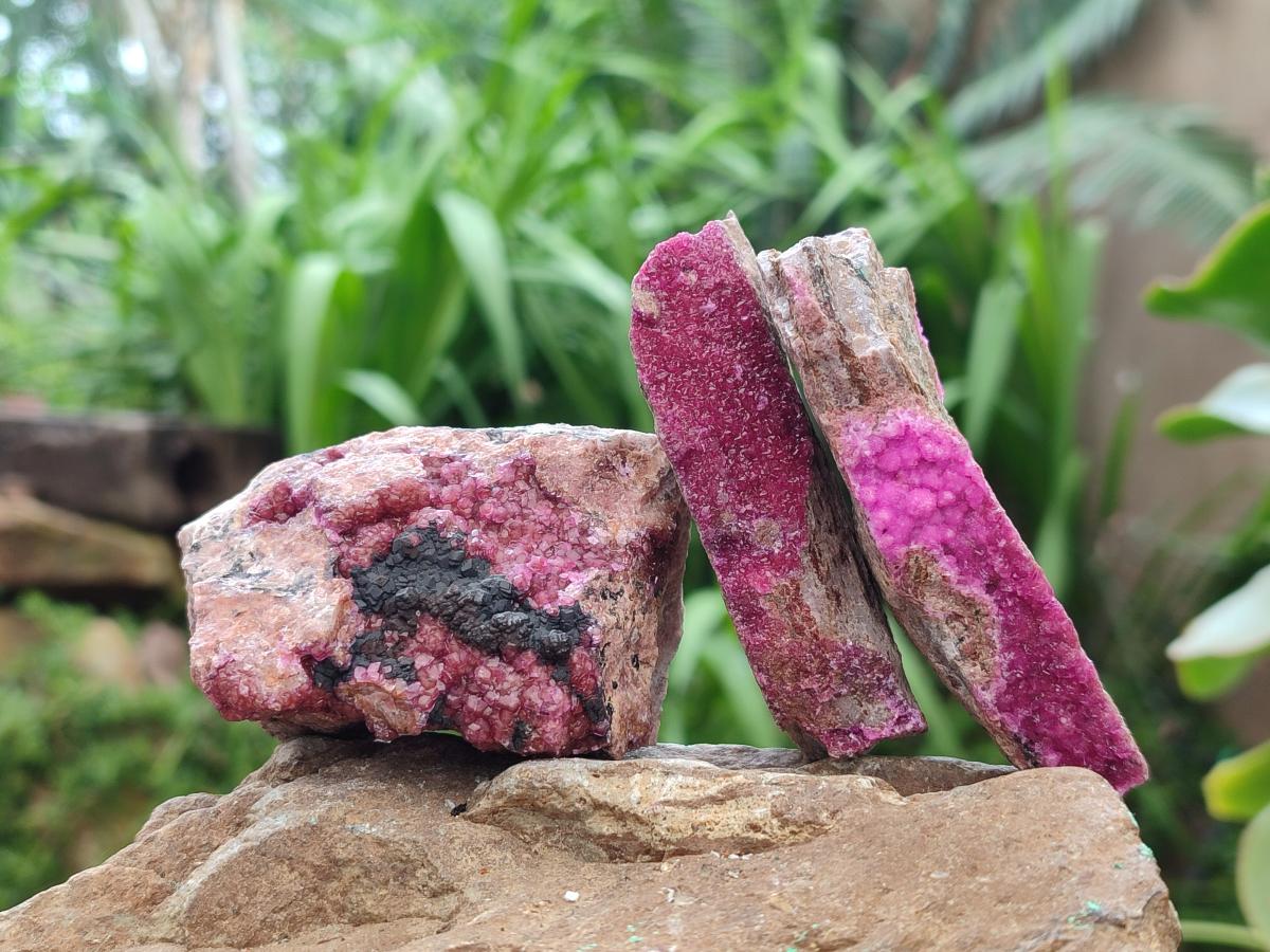 Natural Salrose Cobaltion Dolomite Specimens x 12 From Kakanda, Congo