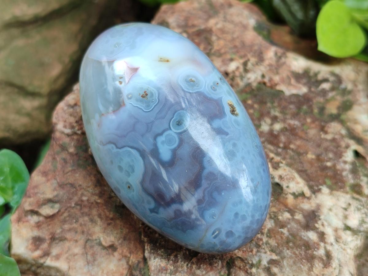 Polished Red Shashe River Agate Galets x 12 From Shashe River, Zimbabwe