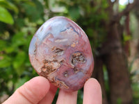Polished Red Shashe River Agate Galets x 12 From Shashe River, Zimbabwe
