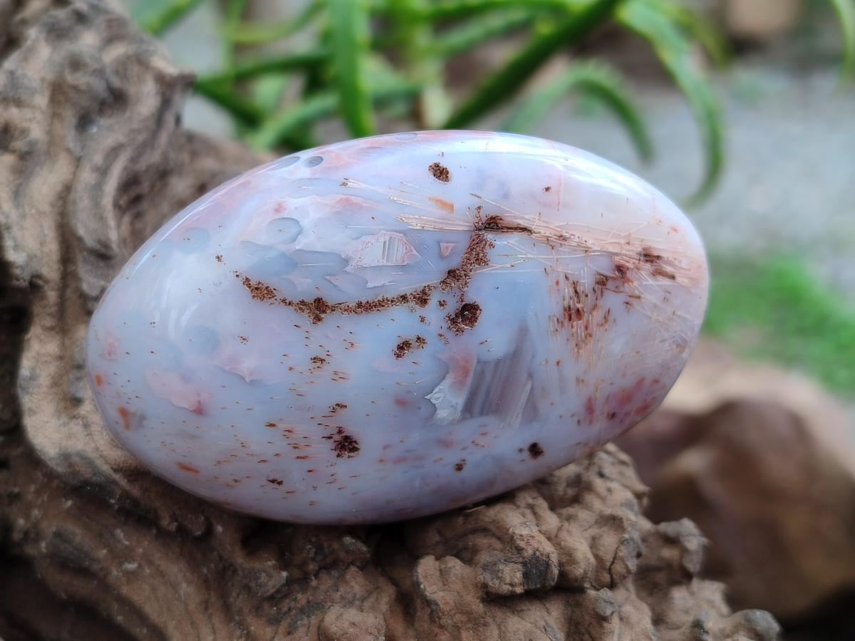 Polished Red Shashe River Agate Galets x 12 From Shashe River, Zimbabwe