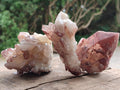 Natural Red Hematoid Quartz Crystal Clusters x 24 From Karoi, Zimbabwe
