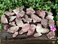Natural Red Hematoid Quartz Crystal Clusters x 24 From Karoi, Zimbabwe