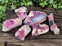Natural Salrose Cobaltion Dolomite Specimens x 6 From Kakanda, Congo