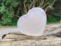 Polished Star Rose Quartz Hearts x 6 From Madagascar