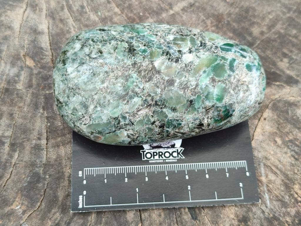 Polished Emerald Mica 'Mutokolite' Free Forms x 6 From Mutoko, Zimbabwe