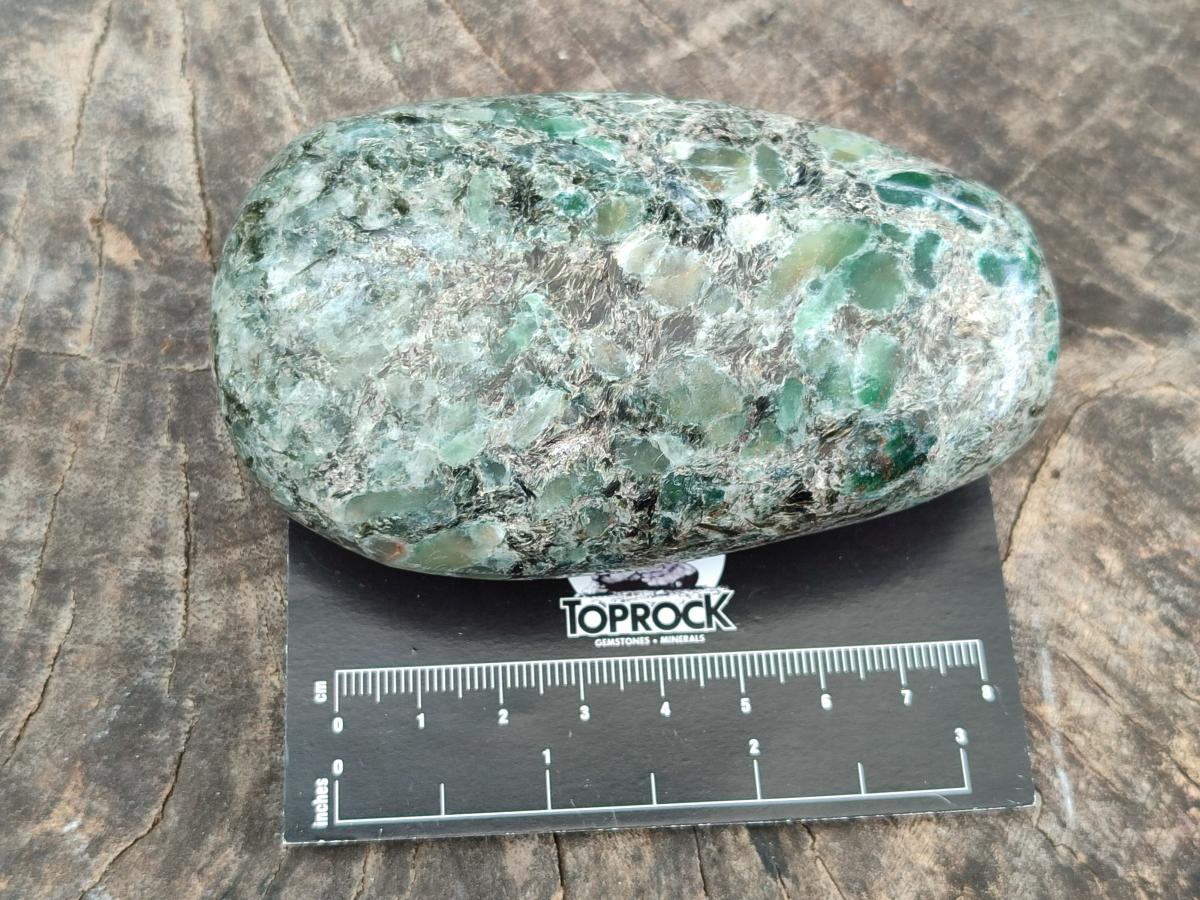 Polished Emerald Mica 'Mutokolite' Free Forms x 6 From Mutoko, Zimbabwe