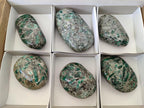 Polished Emerald Mica 'Mutokolite' Free Forms x 6 From Mutoko, Zimbabwe