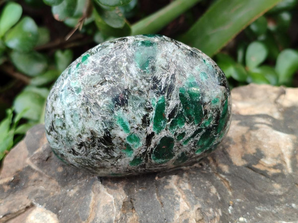 Polished Emerald Mica 'Mutokolite' Free Forms x 6 From Mutoko, Zimbabwe