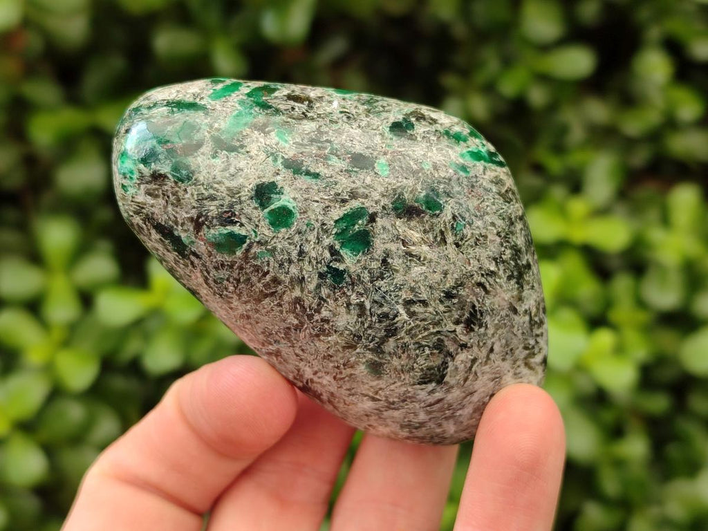 Polished Emerald Mica 'Mutokolite' Free Forms x 6 From Mutoko, Zimbabwe