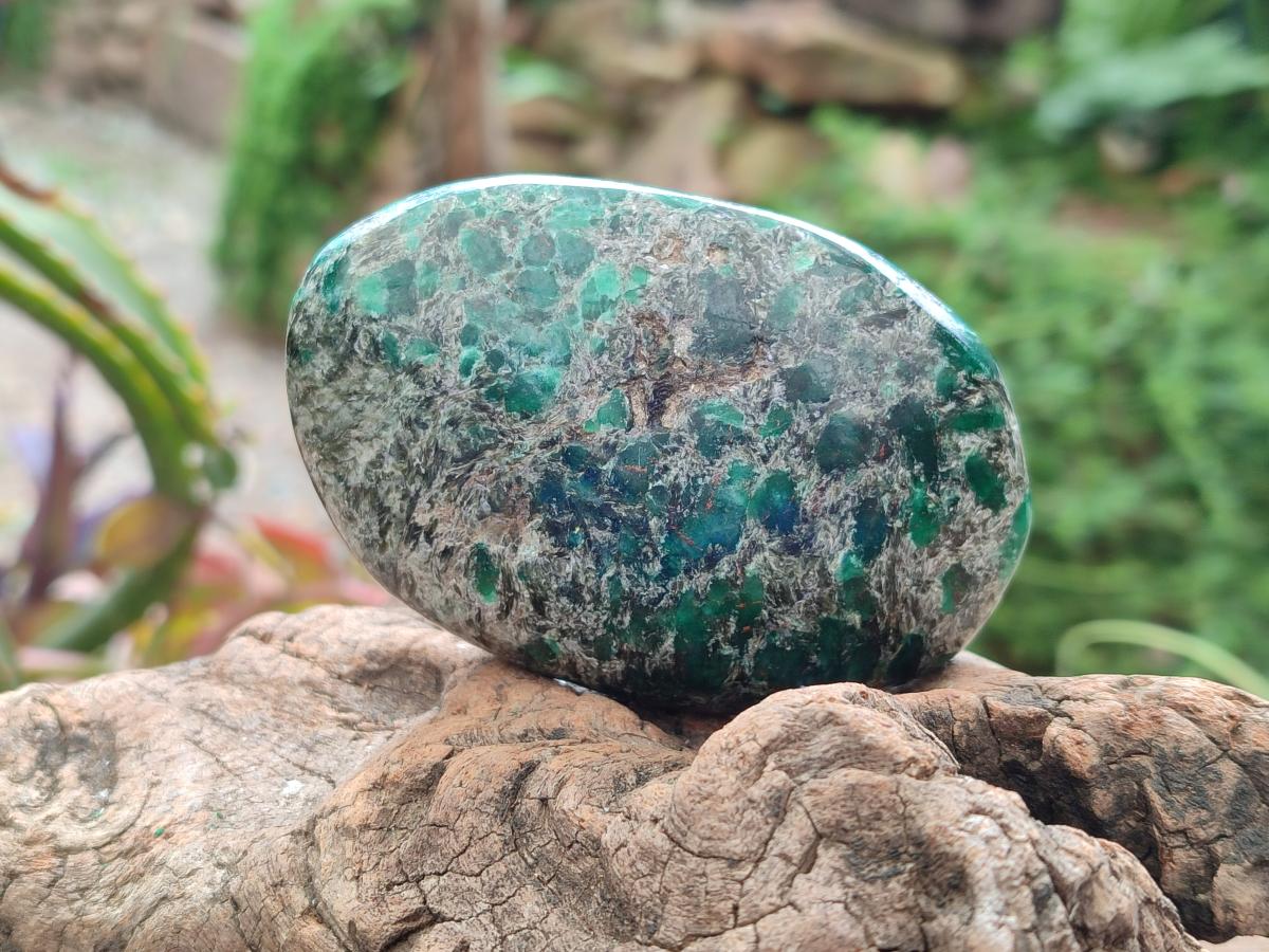 Polished Emerald Mica 'Mutokolite' Free Forms x 6 From Mutoko, Zimbabwe