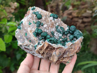 Natural Crystalline Ball Malachite And Quartz On Dolomite Specimens x 2 From Mindingi Mine, Kambove, Congo