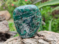 Polished Emerald Mica 'Mutokolite' Standing Free Forms x 6 From Mutoko, Zimbabwe