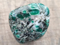 Polished Emerald Mica 'Mutokolite' Standing Free Forms x 6 From Mutoko, Zimbabwe