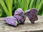 Natural Metallic Purpurite Specimens x 12 From Erongo, Namibia