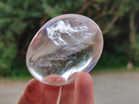 Polished Clear Rock Crystal Galets x 12 From Amoron’i Mania Madagascar