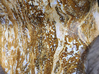 Hand Made Ocean Jasper Flame Carving x 1 From Madagascar