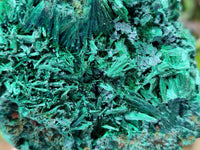 Natural Silky Malachite Specimens x 6 From Kasompe, Congo