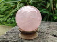 Polished Star Rose Quartz Spheres x 3 From Madagascar