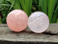Polished Star Rose Quartz Spheres x 3 From Madagascar