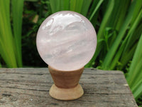 Polished Star Rose Quartz Spheres x 3 From Madagascar