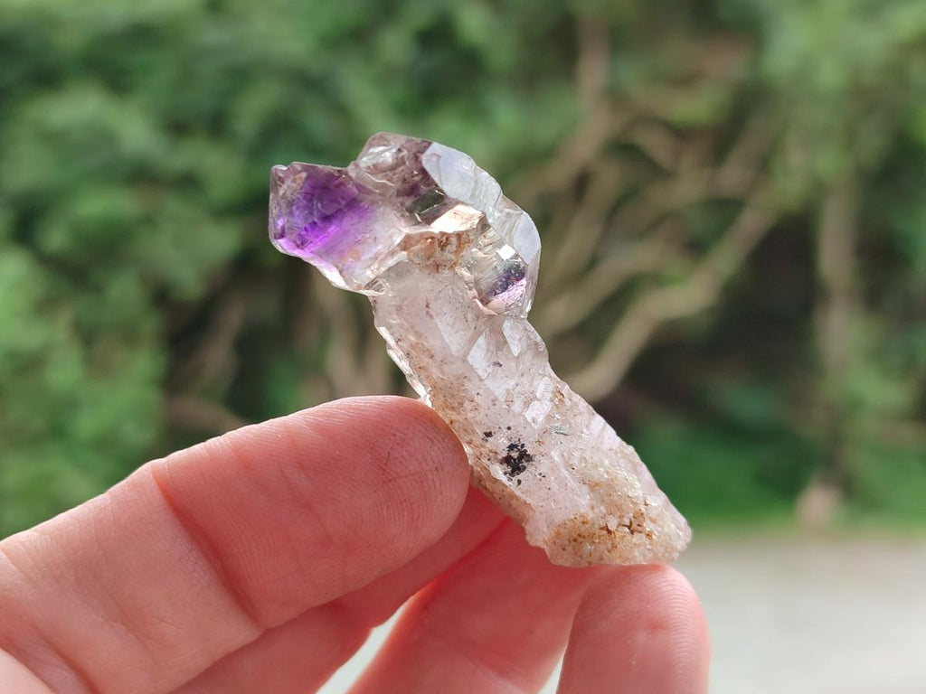 Natural Window Amethyst Crystals x 35 From Chiredzi, Zimbabwe