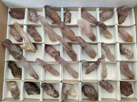 Natural Window Amethyst Crystals x 35 From Chiredzi, Zimbabwe