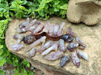 Natural Window Amethyst Crystals x 35 From Chiredzi, Zimbabwe