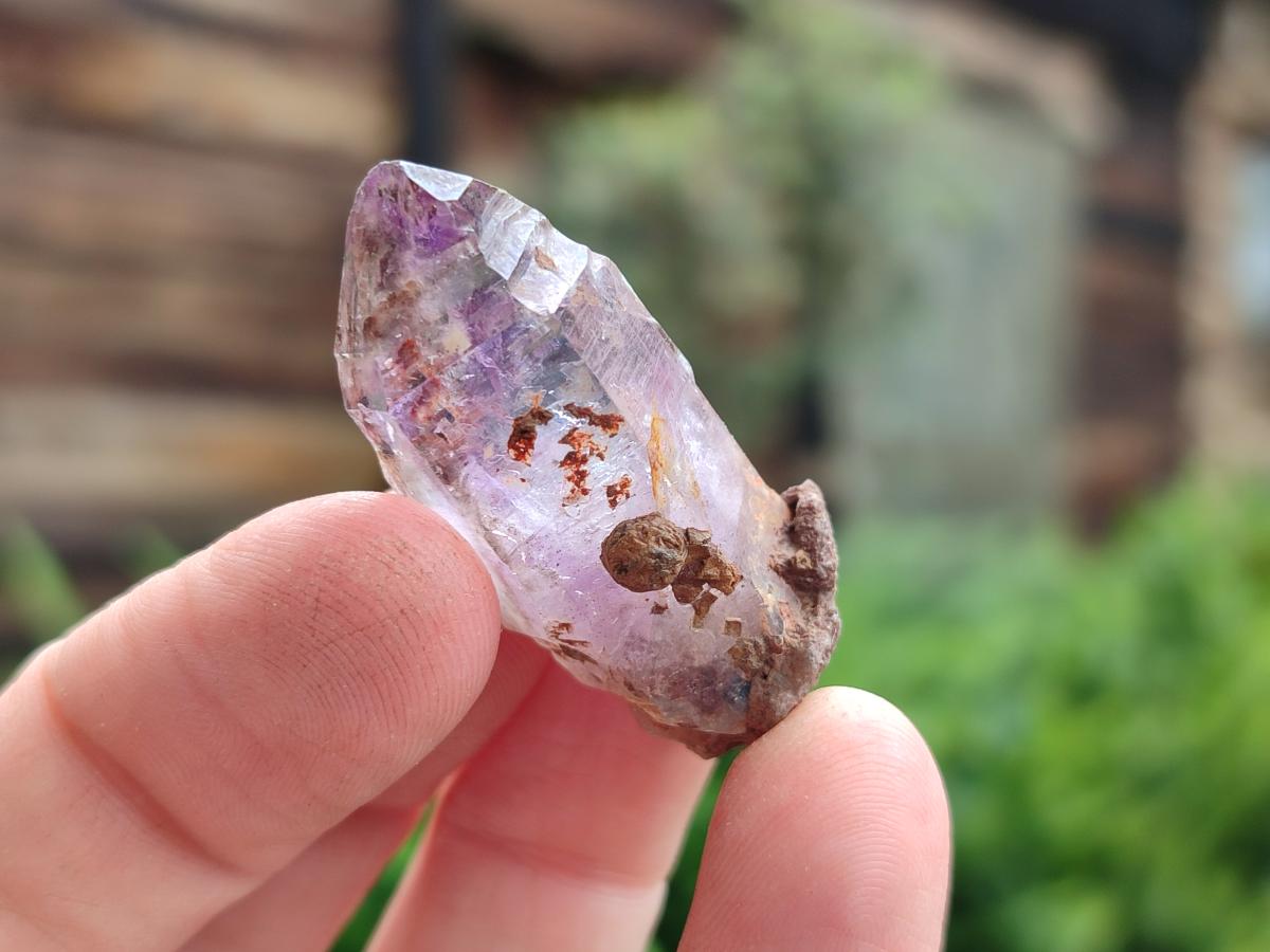 Natural Window Amethyst Crystals x 35 From Chiredzi, Zimbabwe