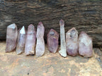 Natural Window Amethyst Crystals x 35 From Chiredzi, Zimbabwe