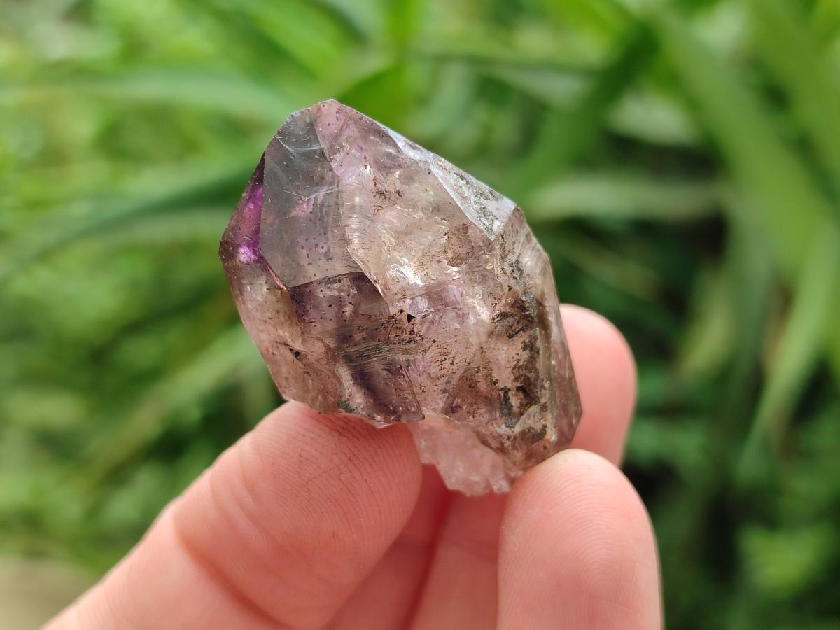 Natural Window Amethyst Crystals x 35 From Chiredzi, Zimbabwe