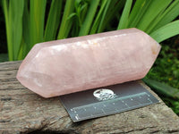 Polished Double Terminated Rose Quartz Crystals x 3 From Madagascar