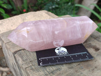 Polished Double Terminated Rose Quartz Crystals x 3 From Madagascar