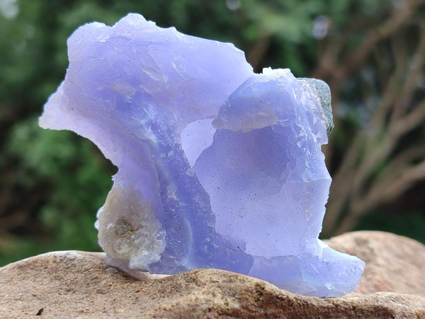 Natural Blue Lace Agate Geode Specimens x 19 From Nsanje, Malawi
